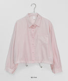 Mesho String Check Crop Shirt