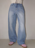 SIDE FOLD WASHING DENIM