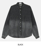 Into Gradient Washing Denim Shirt