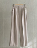 Eslin Two Pin Tuck Wide Slacks