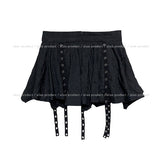 Hippie eyelet belt skirt
