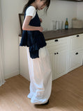 Arden Summer Nylon Banding Wide Pants