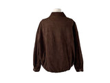 Camu Suede Slit Blouson Jacket
