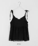 Toku See-through Dot Layered Bustier Sleeveless