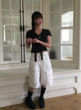 Apol Tie Crop Puff Blouse