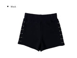 Kishi Rivet Stud Short Knit Pants