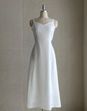 Monica V-neck Sleeveless Flare One Piece