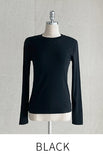 Tight Creamy Round Basic T-shirt