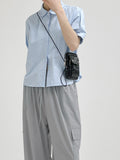 Nylon Pocket String Mini Crossbody Bag