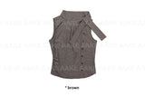 STRAP CHECK SLEEVELESS SHIRT