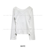 Cross Back Silt See-Through Knit