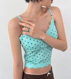 [with cup] PETIT DOT LACE SLEEVELESS