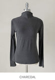 [Planning/Basic] Meria Brushed Span Half-Turtleneck T-Shirt