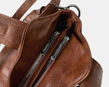 Griffin Leather Multi-Pocket Shoulder Bag