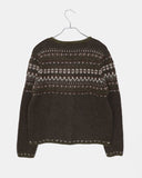 Sone Nordic Round Neck Long Sleeve Knit Cardigan