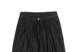 Penny Non-Fade Denim Pintuck Raw Wide Pants