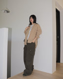 [MADE] Haub Back Curve Cargo Pocket Wide Cotton Pants