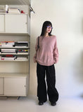 Yells Balloon Maxi Cotton Cargo Long Wide Pants