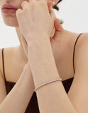 Essence Silver 4 Prong Tennis Bracelet 3mm