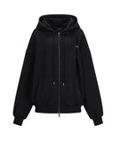 [mnem] Cozy Pintuck Hoodie Zip-Up