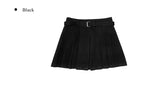 [Belt SET] Tizen Wool Pleated Skirt
