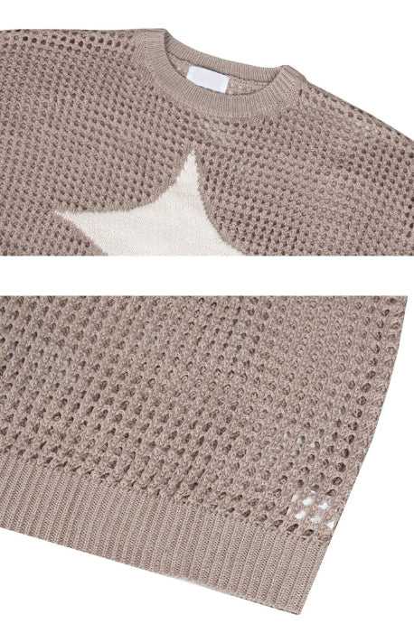 【U LAN】DIA Summer Net Knitwear U LAN (ユーラン) - ダイアサマーネットニット / DIA Summer Net