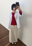 STAR BACK SLIT SKIRT