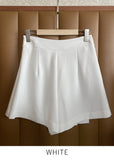 Jer Pleats Wrap Skirt Pants