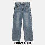 Dep washing card denim pants