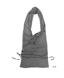 Desert Cowl Neck Hooded Drape Top