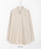 [unisex] Saku Pintuck Stripe Over Shirt