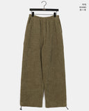 Hebo Velvet Ribbed Two-Way Banding Pants