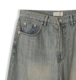 Tioz Washing Wide Denim Pants