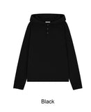 Cana Pigment Henley Neck Hoodie