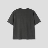 Philo Diagonal Henley Neck Short Sleeve T-shirt