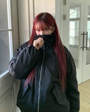 Snug Trimming Fur Bomber Jumper