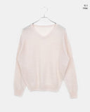 Pramer Basic V-neck Loose Fit Long Sleeve Knit