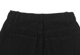 Ring-on Cut Washing Denim Wide Pants