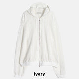 People See-through Hood Zip-up