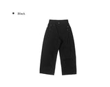 Gran Pocket Cut Line Wide Long Cotton Pants