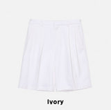 Soz Two-Tuck Bermuda Cotton Pants