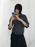 FRILL CHECK SHIRT