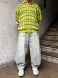 Snap Wide Light Blue Denim