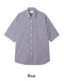 Hollyden seersucker check short sleeve shirt