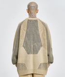 Paneled Mixed Knit Sweater