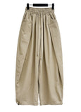 Maxi wide washed pants