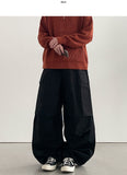 QYoung Rib Wide Cargo Pants