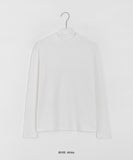 [BASIC_BAON] Cotton Basic Half Polar Long Sleeve Tee_A07