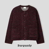 Luboy Striped Crop Cardigan