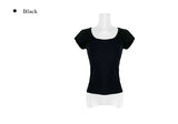 Thes Square Neck Daily Soft Short Sleeve T-Shirt